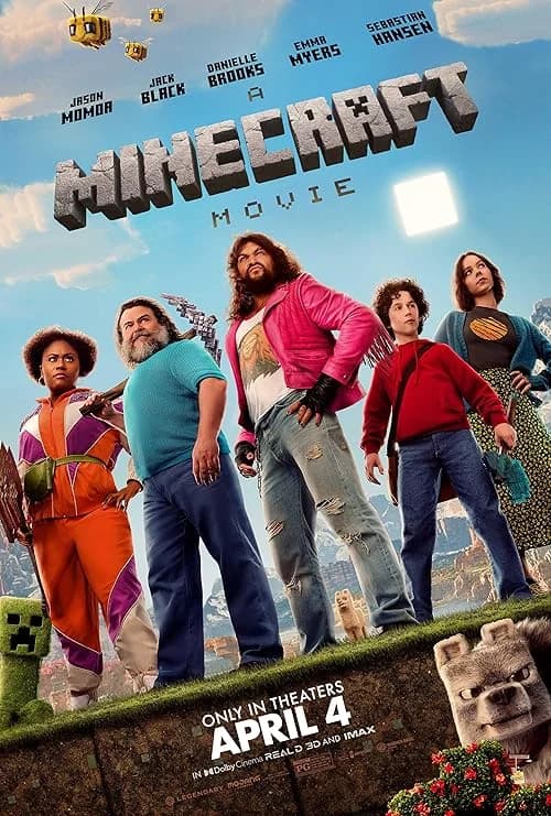 A Minecraft Movie film posteri